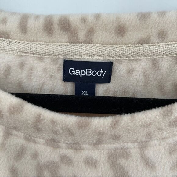 Gap Body Microfleece Top birch beige leopard print - Picture 8 of 8